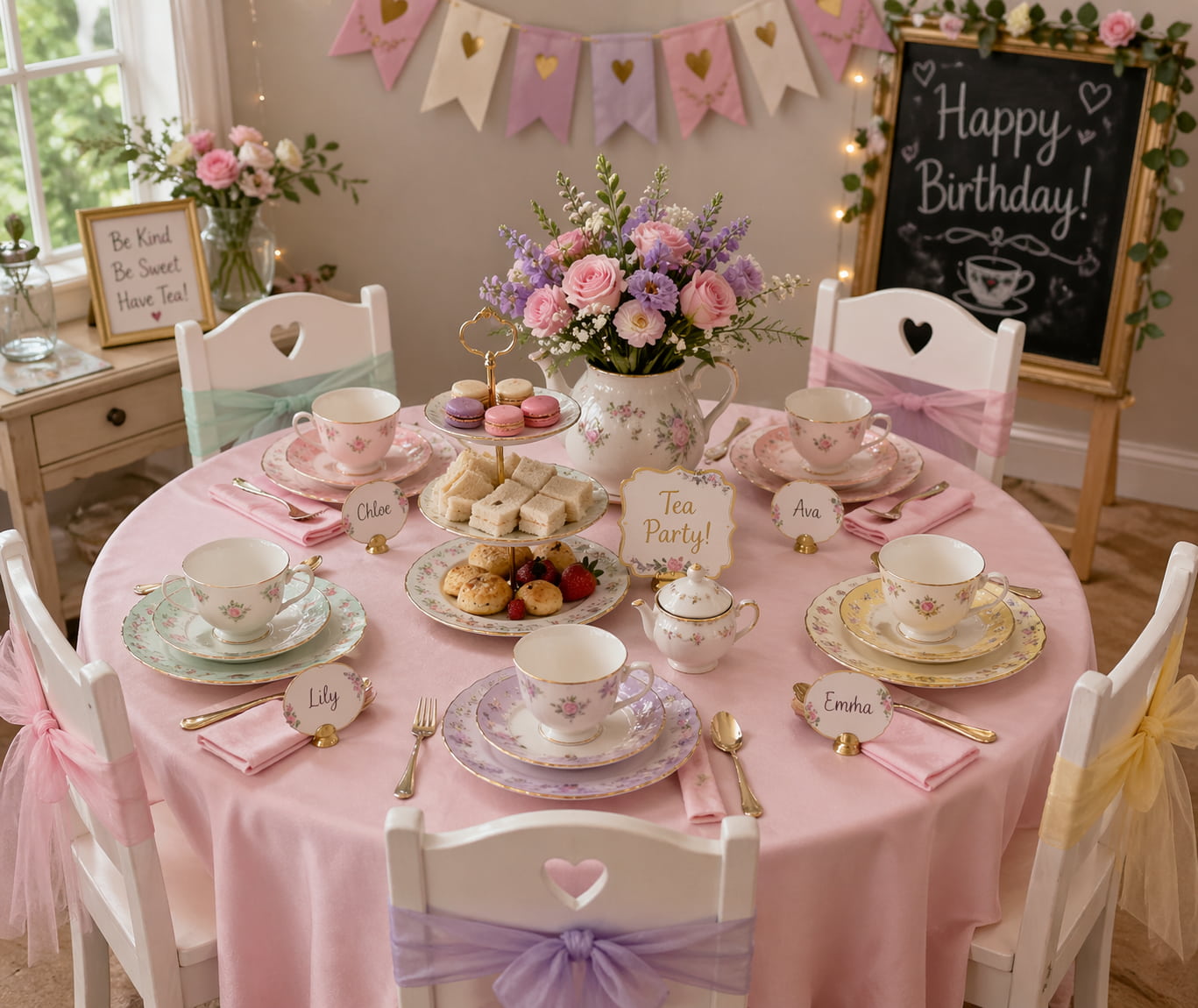 kids birthday tea party